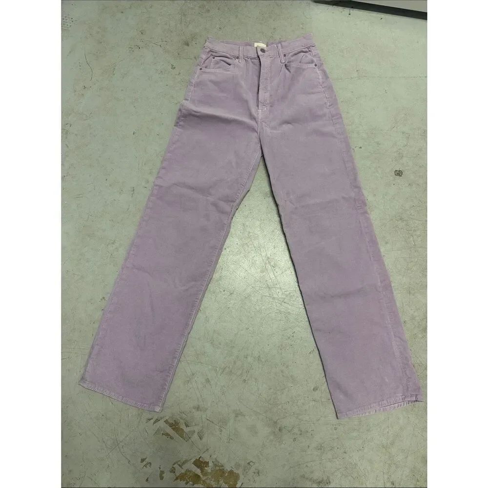 Lilac Corduroy Straight-Leg Pants - MOTHER Denim Size 27 LIKE NEW Pants